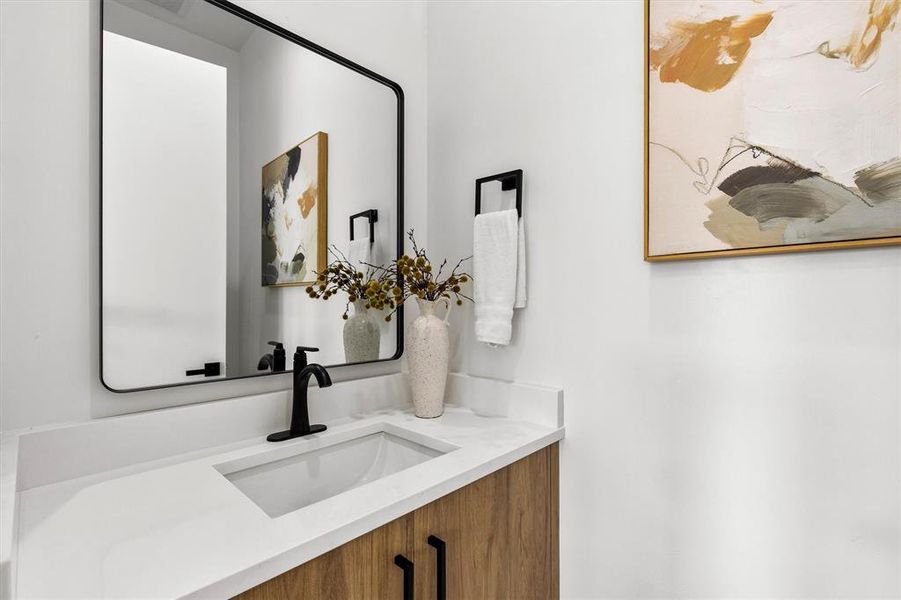 Guest Bath on Living Area Floor