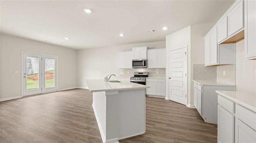 Furnished interior view inside a new home in Brooks Station, Dacula (Image 2).