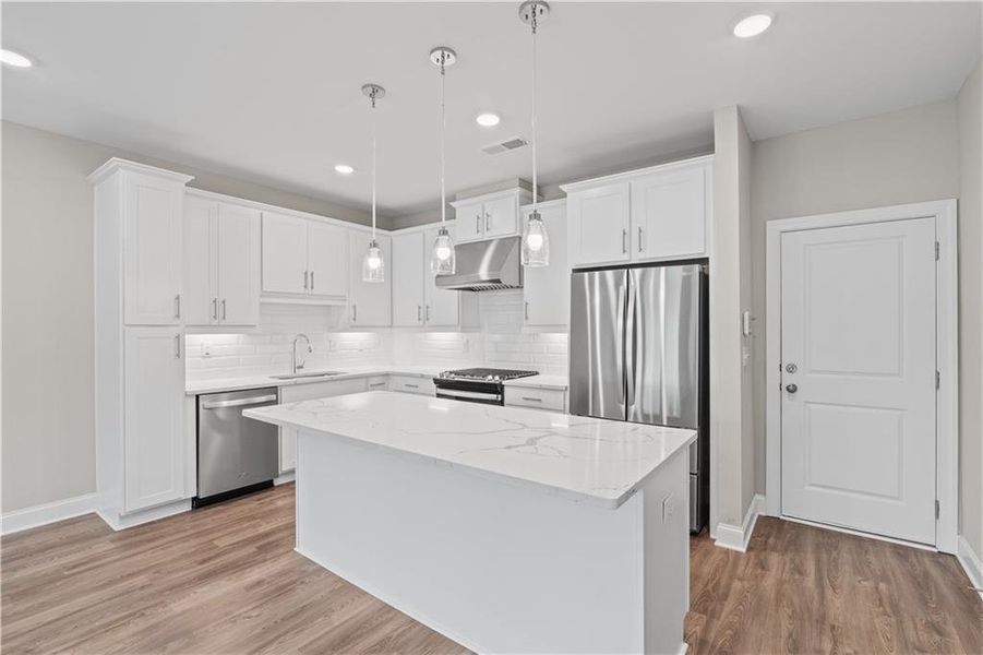 Furnished interior view inside a new home in , Atlanta (Image 6).