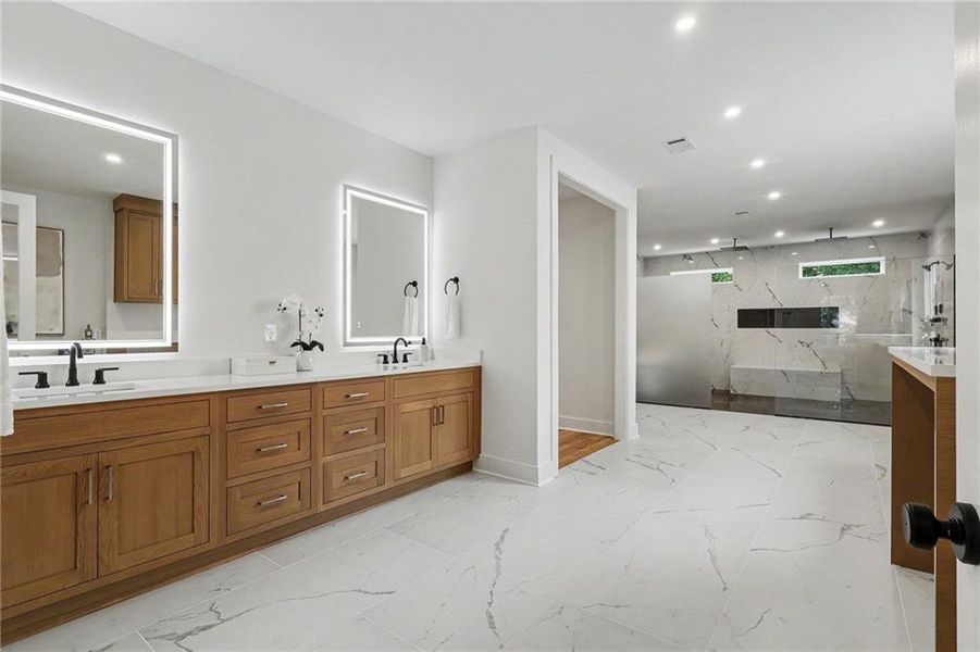 Furnished interior view inside a new home in , Atlanta (Image 10).