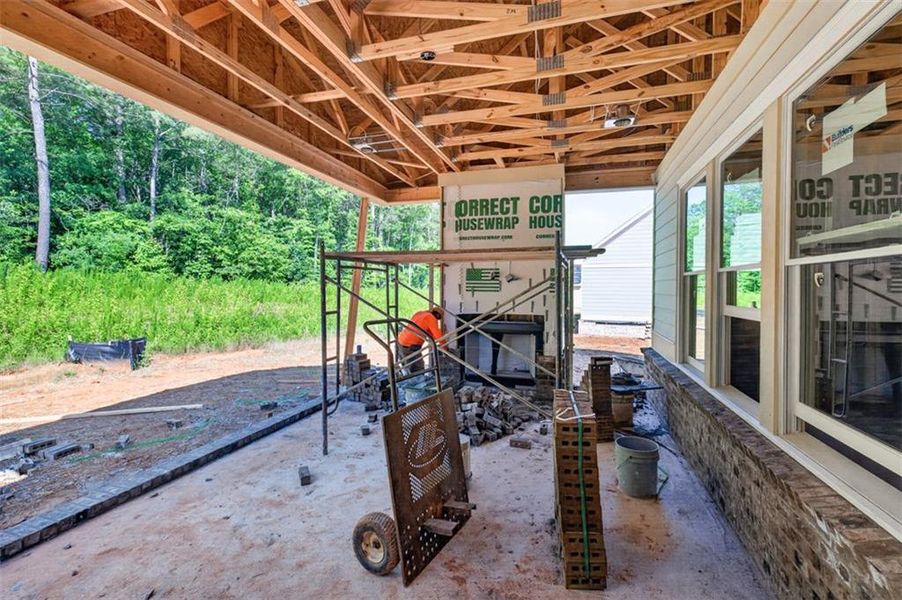 In-progress construction of a new home in , Statham, GA (Image 7).