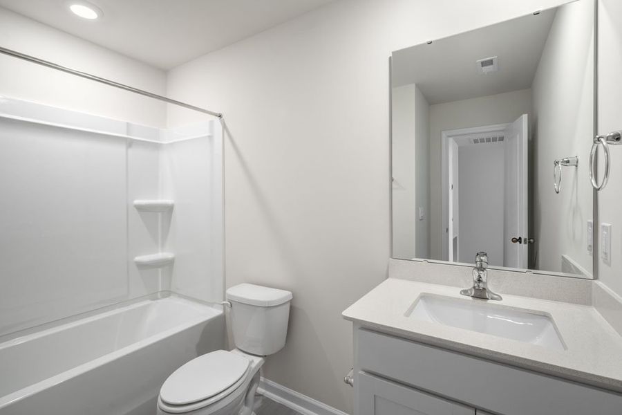 Representative unfurnished interior of a home built from the COLUMBIA by D.R. Horton in Gretchen Pines, West End (Image 17).