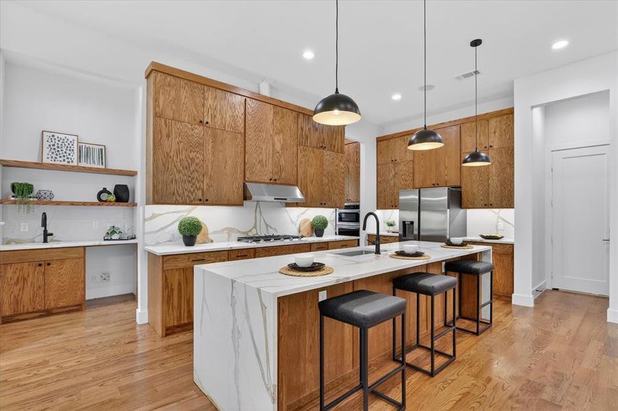 Furnished interior view inside a new home in , Dallas (Image 17).
