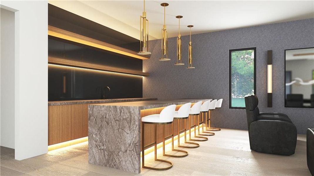 Furnished interior view inside a new home in , Alpharetta (Image 11).