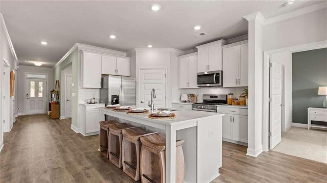 Furnished interior view inside a new home in Oak Ridge Meadows, Locust Grove (Image 5).