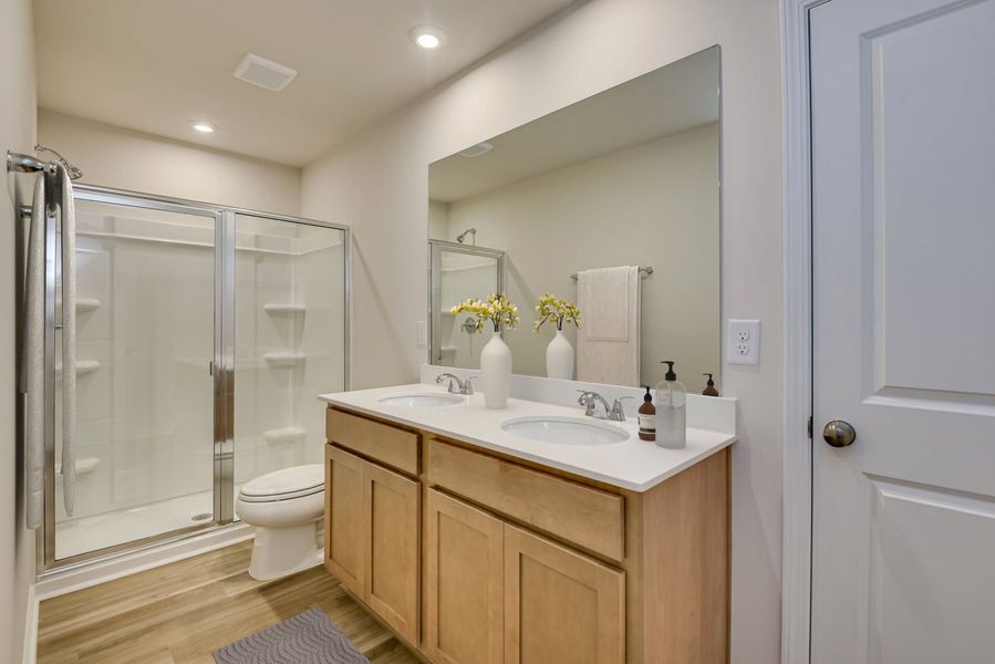 Furnished interior view inside a new home in Essence at Victorywoods Village, Columbia (Image 26).