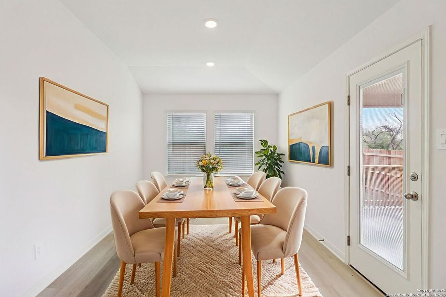 Furnished interior view inside a new home in Remington Ranch, San Antonio (Image 8). Furnished interior view inside a new home in Remington Ranch, San Antonio (Image 8).