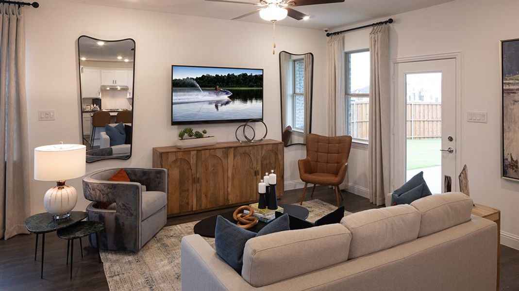 Furnished interior view inside a new home in Cross Creek Meadows, Celina (Image 6).