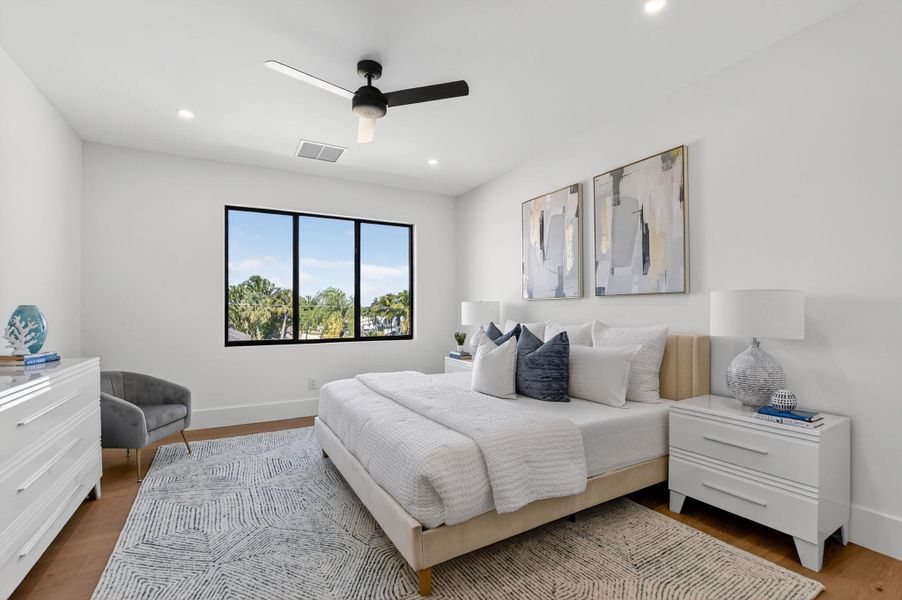 Furnished interior view inside a new home in , Boca Raton (Image 68).