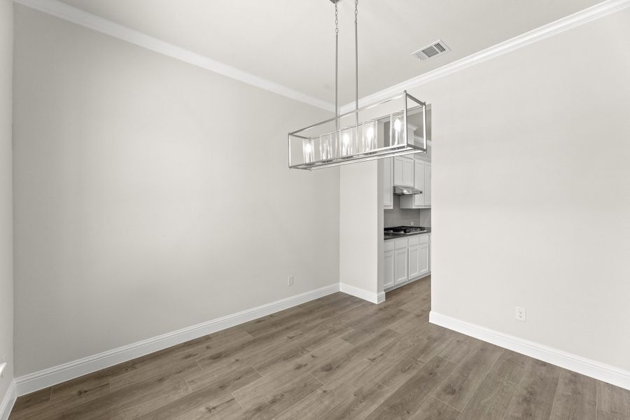 Representative unfurnished interior of a home built from the Chessel JS by Sandlin Homes in Timberbrook, Justin (Image 16).