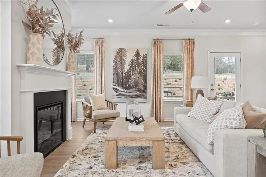 Furnished interior view inside a new home in Summerfield Place, Carrollton (Image 15).