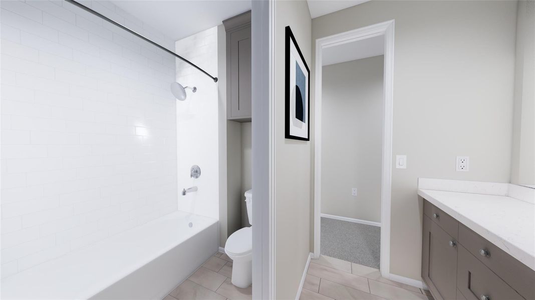 Furnished interior view inside a new home in Anniston, Katy (Image 19).