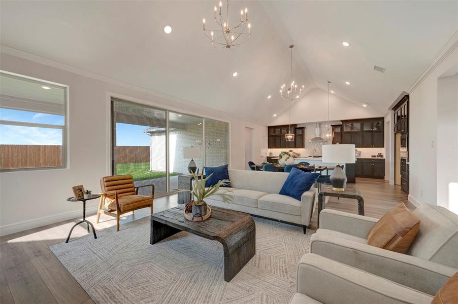 Furnished interior view inside a new home in Elevon, Lavon (Image 18). Furnished interior view inside a new home in Elevon, Lavon (Image 18).