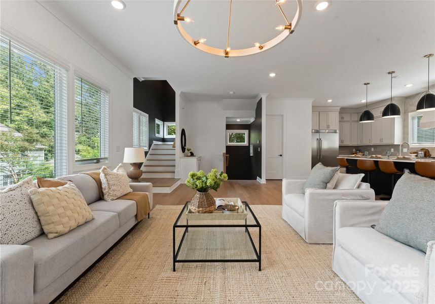 Furnished interior view inside a new home in , Charlotte (Image 12).