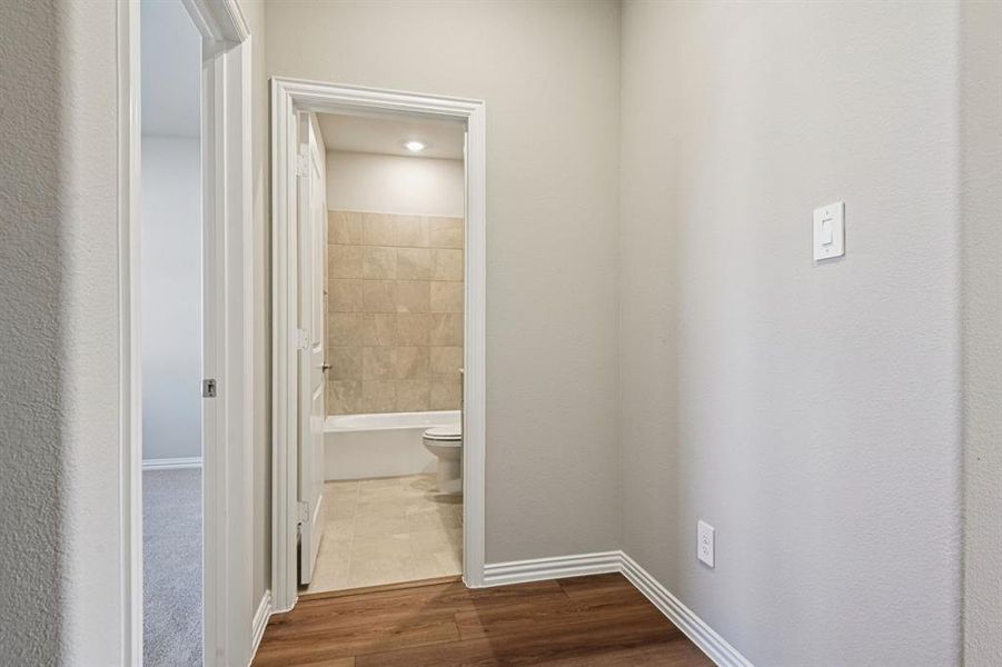 Photo is not of the actual home, but is an inspirational photo of builder’s model home and may depict options, furnishings, and/or decorator features that are not included.