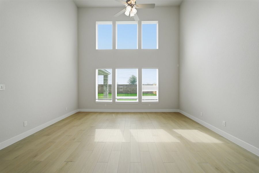 Spacious, unfurnished interior of a new home in Sunterra Lakes, Brookshire (Image 26). Spacious, unfurnished interior of a new home in Sunterra Lakes, Brookshire (Image 26).