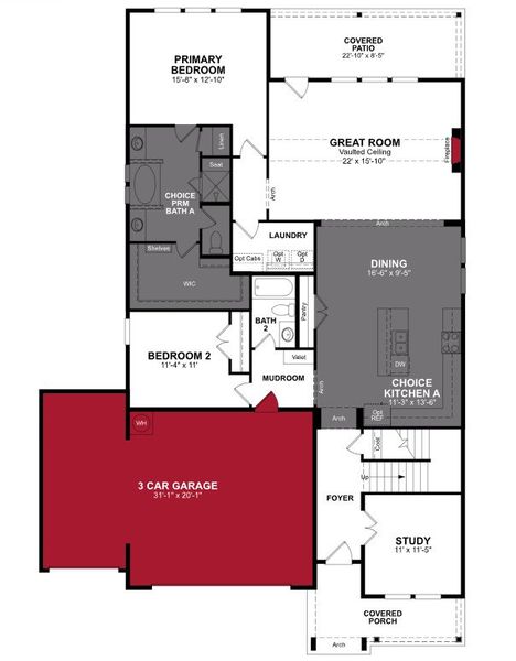 2D floor plan layout of this home in Verandah, Royse City, TX (Image 2). 2D floor plan layout of this home in Verandah, Royse City, TX (Image 2).