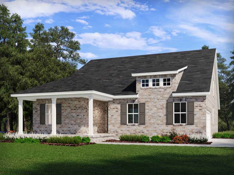 Representative exterior photo of a completed home built from the Clark by Meritage Homes in Benders Cove - Estate Series, Mount Juliet, TN (Image 2).