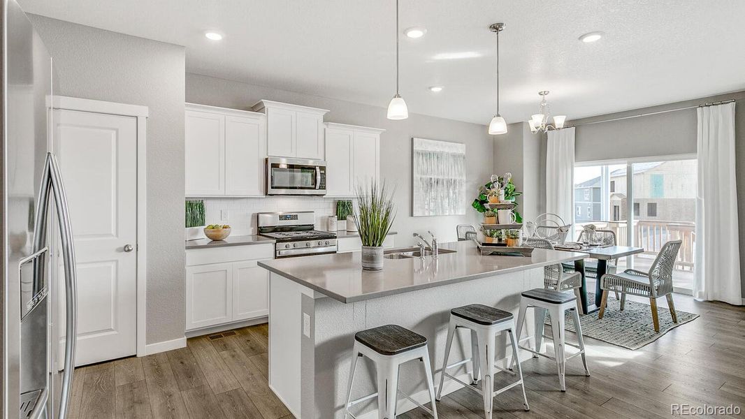 Furnished interior view inside a new home in Westgate, Greeley (Image 9). Furnished interior view inside a new home in Westgate, Greeley (Image 9).