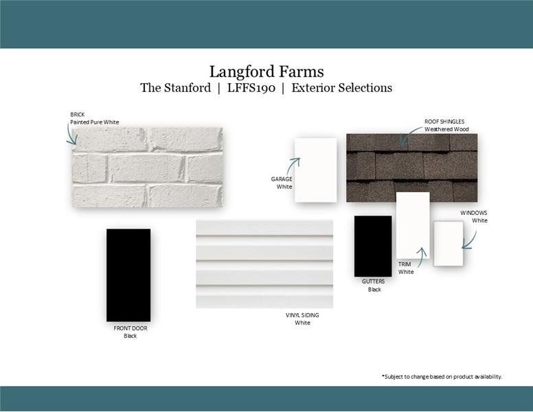 Sample of building materials used in homes in Langford Farms, Gallatin (Image 46).