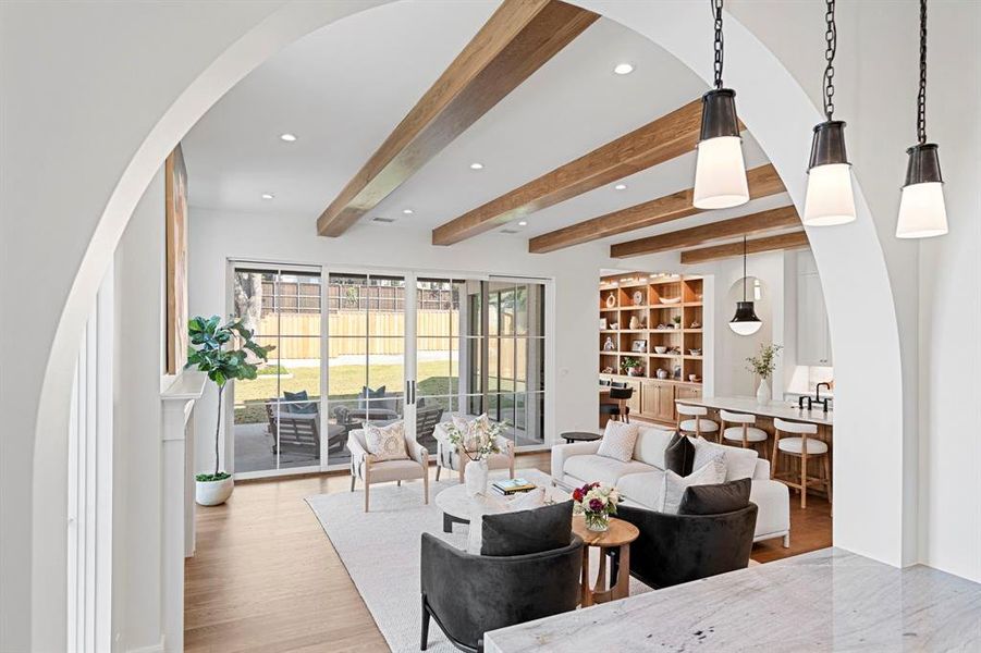 Furnished interior view inside a new home in , Dallas (Image 16).