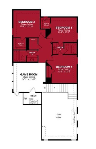 Beazer Homes Treeline Brazos floorplan.