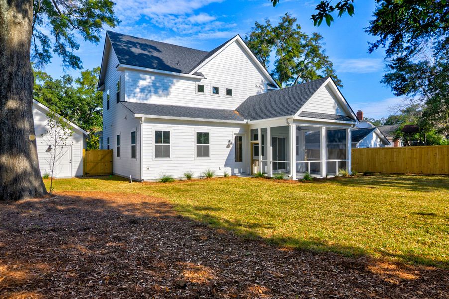 Exterior details and patio area of a home in , Charleston (Image 27).