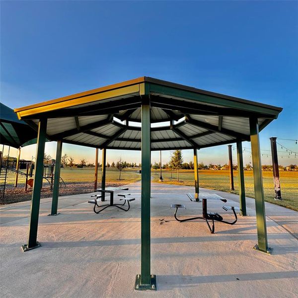 View of community with a gazebo