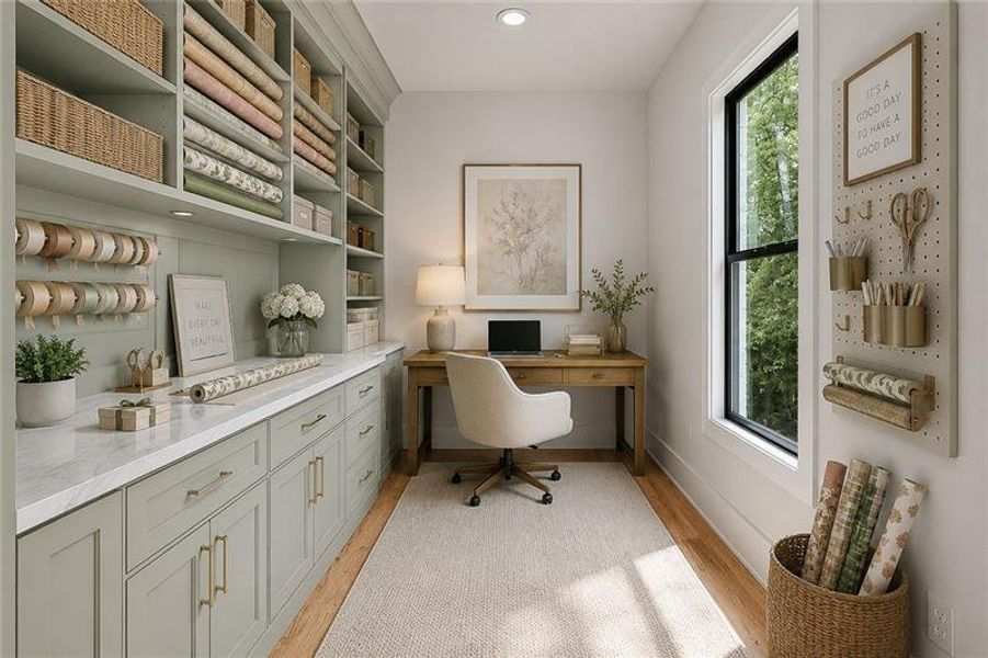 Furnished interior view inside a new home in , Acworth (Image 35).