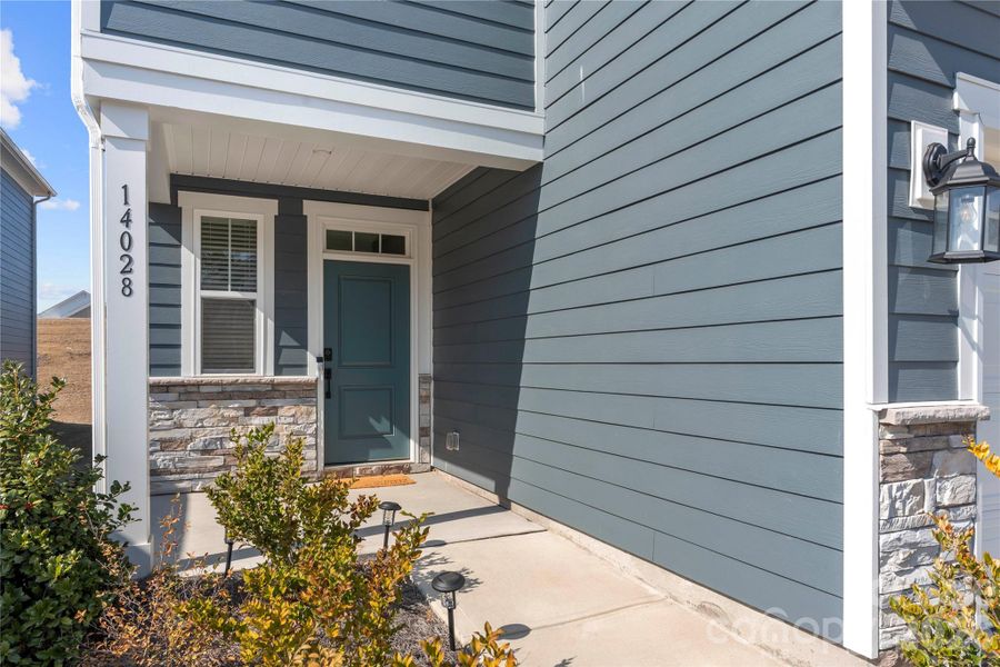 Exterior details and patio area of a home in , Charlotte (Image 2). Exterior details and patio area of a home in , Charlotte (Image 2).