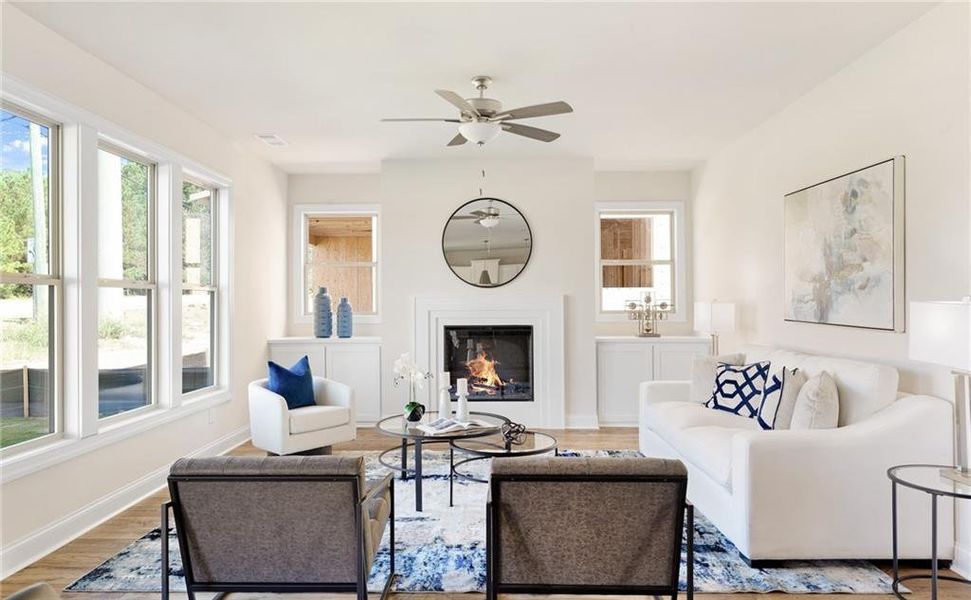 Furnished interior view inside a new home in , Buford (Image 5).