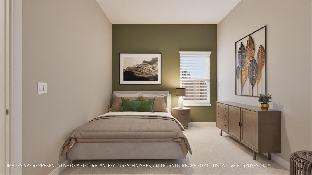 Furnished interior view inside a new home in La Segarra 40', Brookshire (Image 16).