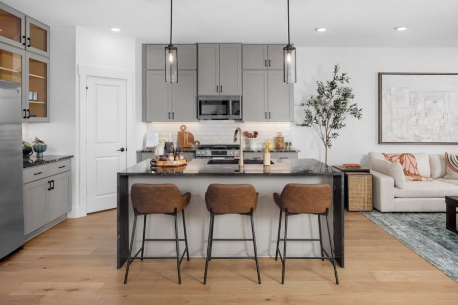 Furnished interior view inside a new home in Chelsea Commons, Allen (Image 9).