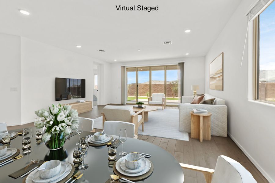 Furnished interior view inside a new home in Oasis At Rocking K, Vail (Image 6).