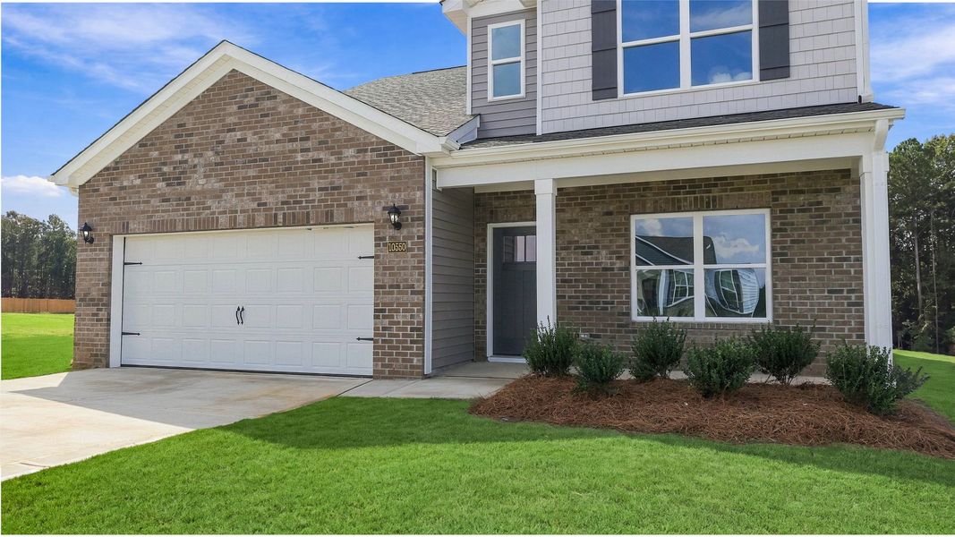 Exterior details and patio area of a home in Beaver Dam Crossing, Bailey (Image 3).