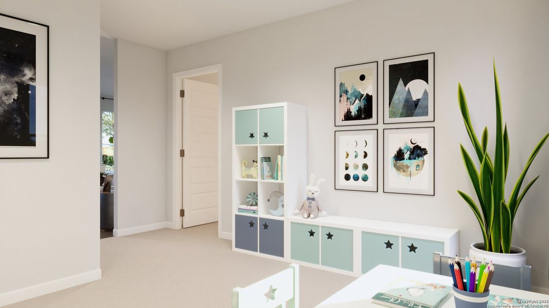 Furnished interior view inside a new home in Dauer Ranch, New Braunfels (Image 18).
