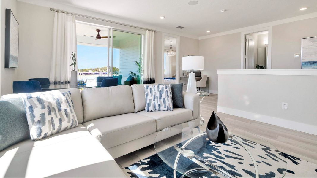 Furnished interior view inside a new home in Lagoon Residences at Epperson, Wesley Chapel (Image 19).