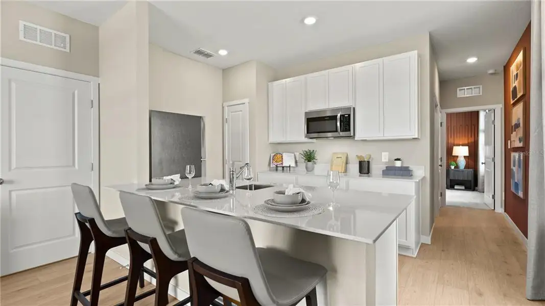 Furnished interior view inside a new home in , Clermont (Image 7).
