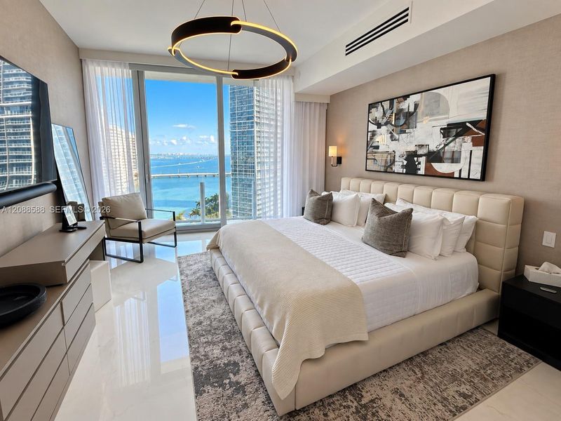 Furnished interior view inside a new home in , Miami (Image 15).