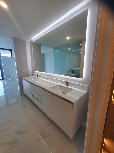 Master bathroom vanity