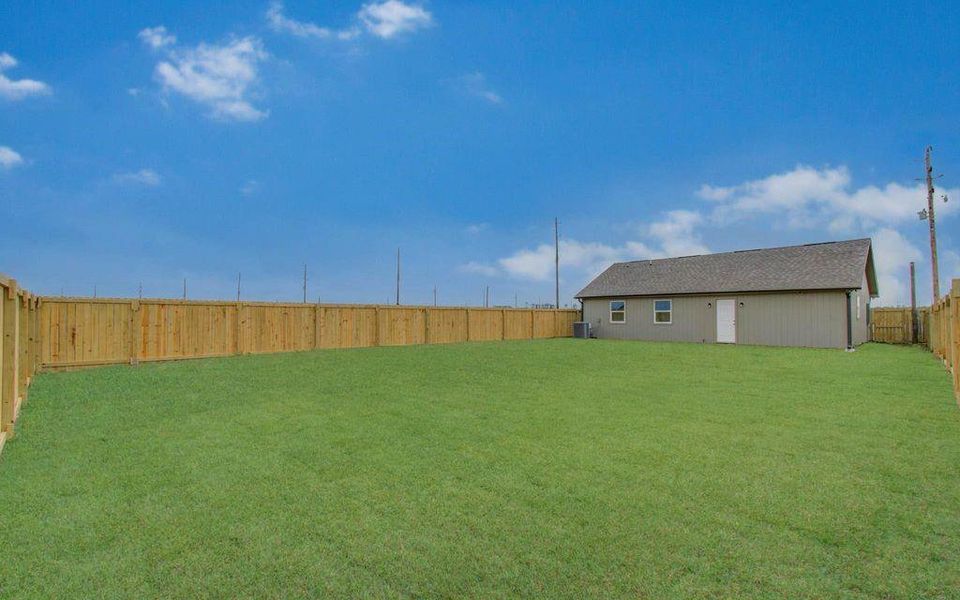 Outdoor living possibilities are endless.