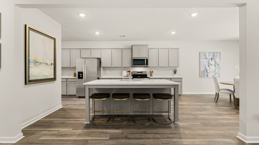 Representative furnished interior of a home built from the Halton by D.R. Horton in Jackson Landing, Jefferson (Image 13).