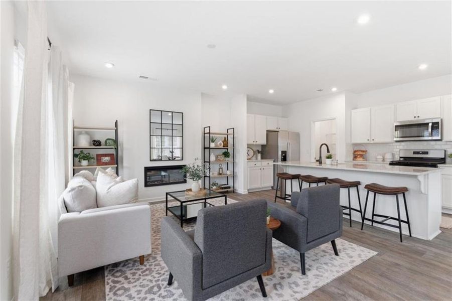 Furnished interior view inside a new home in Park Center Pointe, Mableton (Image 32).