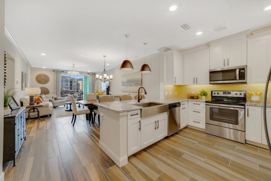 Furnished interior view inside a new home in Gatherings® of Lake Nona, Orlando (Image 15).