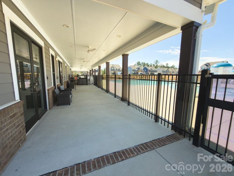 Exterior details and patio area of a home in Falls Cove, Troutman (Image 23).