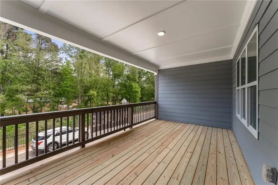 Exterior details and patio area of a home in Townes at South Main, Kennesaw (Image 3).