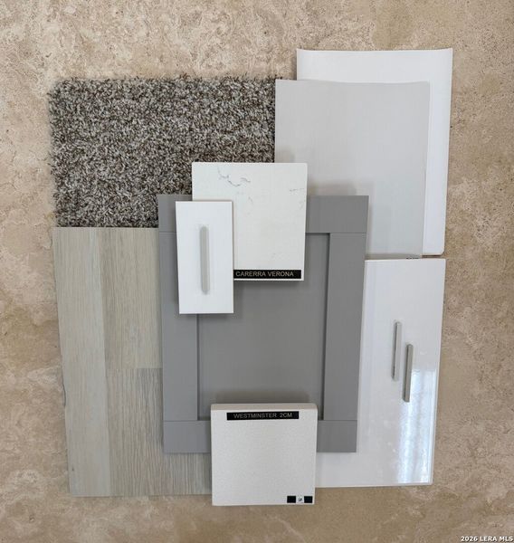 Sample of building materials used in homes in Applewhite Meadows, San Antonio (Image 27). Sample of building materials used in homes in Applewhite Meadows, San Antonio (Image 27).