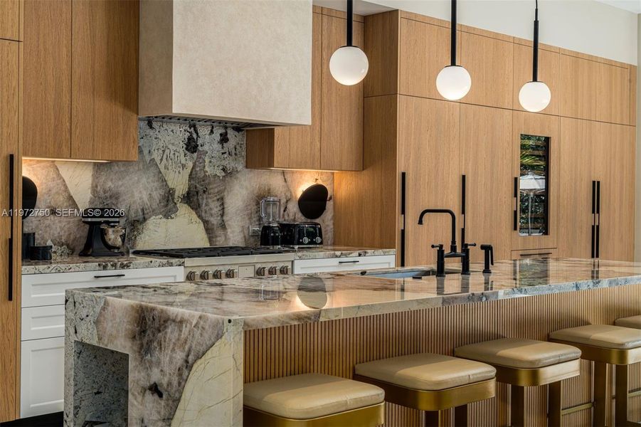 Furnished interior view inside a new home in , Miami Beach (Image 8). Furnished interior view inside a new home in , Miami Beach (Image 8).