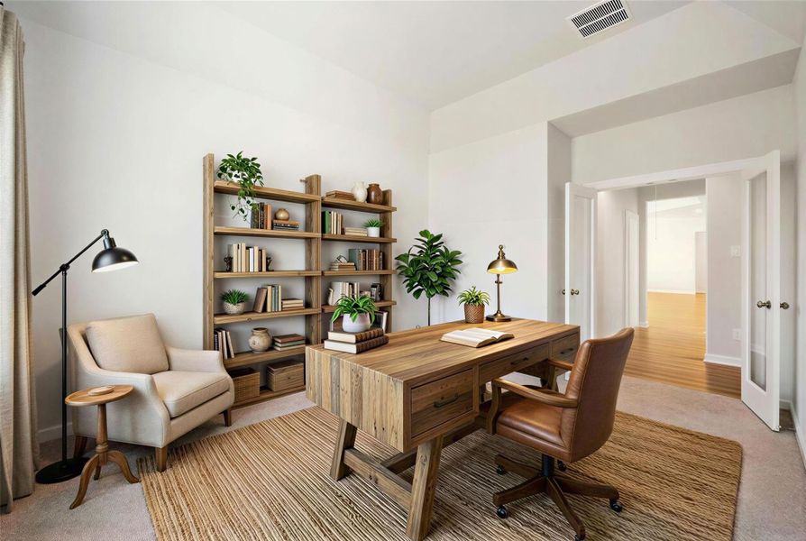 Virtually staged representation of Study.