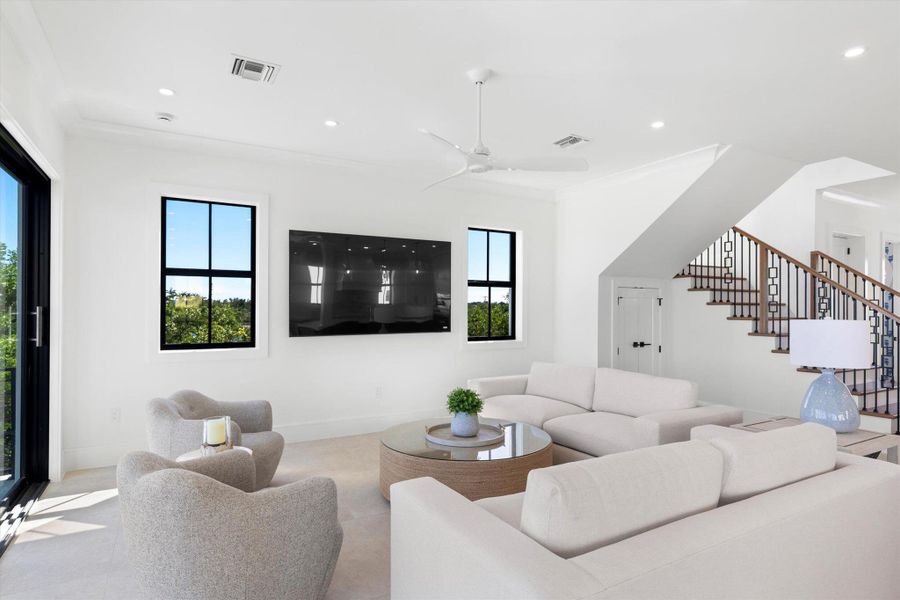 Furnished interior view inside a new home in , Key West (Image 33). Furnished interior view inside a new home in , Key West (Image 33).